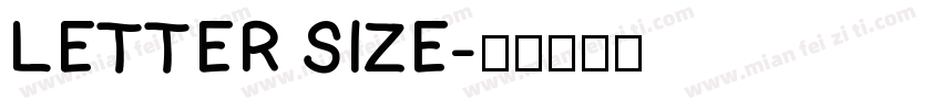 LETTER SIZE字体转换